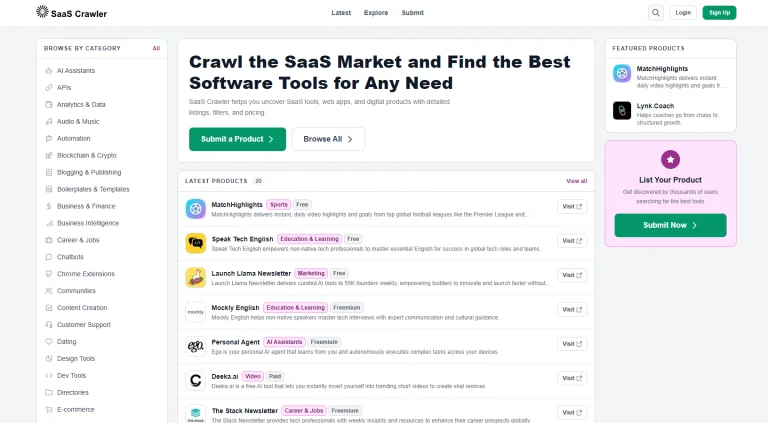 SaaS Crawler
