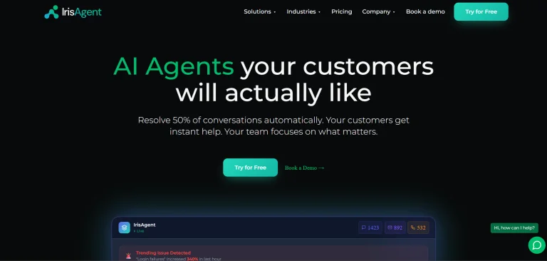 IrisAgent banner