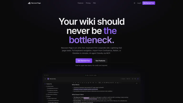 Raccoon Page banner