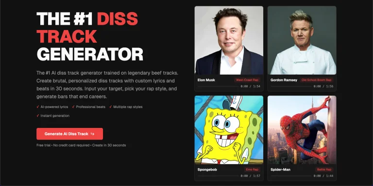 AI Diss Track Generator