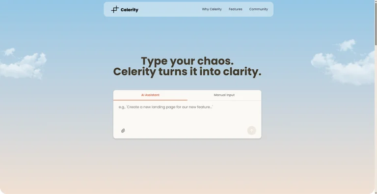 Celerity AI banner